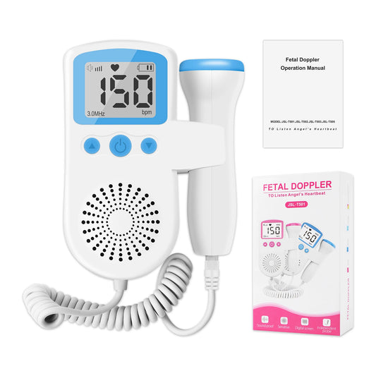 Pulsómetro doppler para escuchar latidos en embarazo.